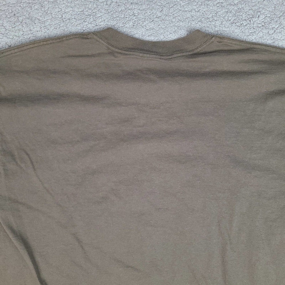 Bubba Gump Shrimp Co T-Shirt Mens Large Brown Olive Graphic Tee Chicago - Picture 8 of 12